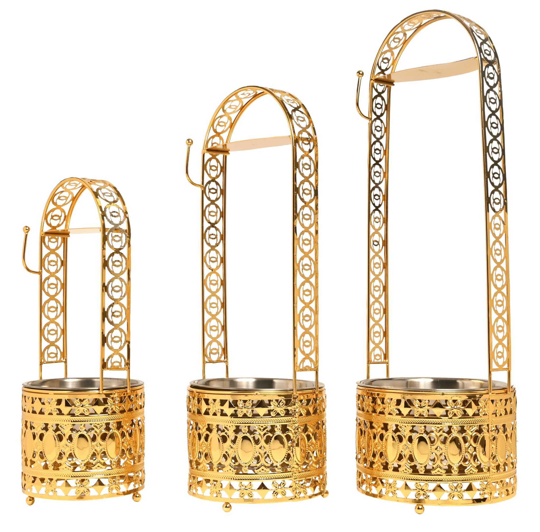 Mik Coco Gold Shisha Charcoal Holder 3pcs - MIK COCO