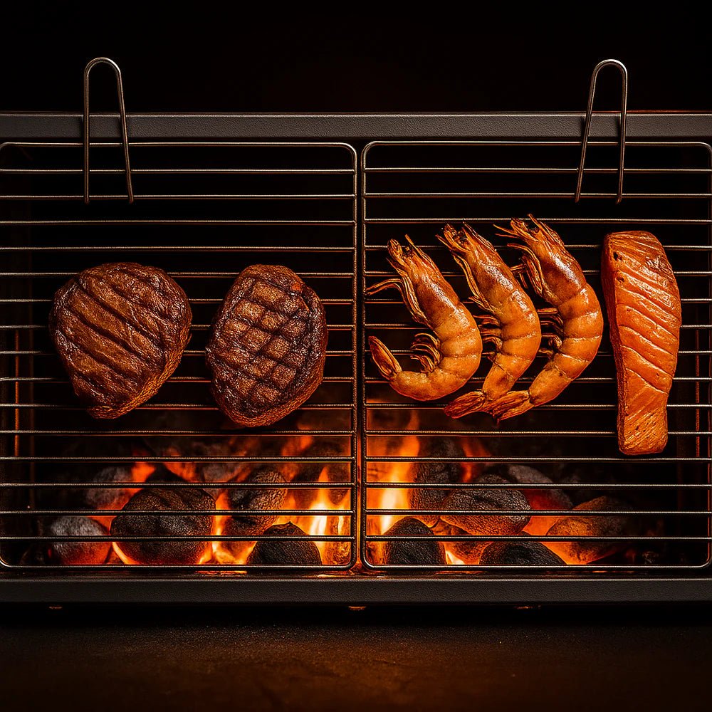 Mik Coco Portable Charcoal BBQ Grill with Wheels - MIK COCO