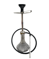 Mik Coco Glass Silver Stem Shisha Assorted (62CM) - MIK COCO
