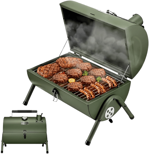 Mik Coco Green Portable Charcoal Grill - MIK COCO