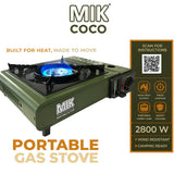 Mik Coco Green Portable Gas Stove - MIK COCO