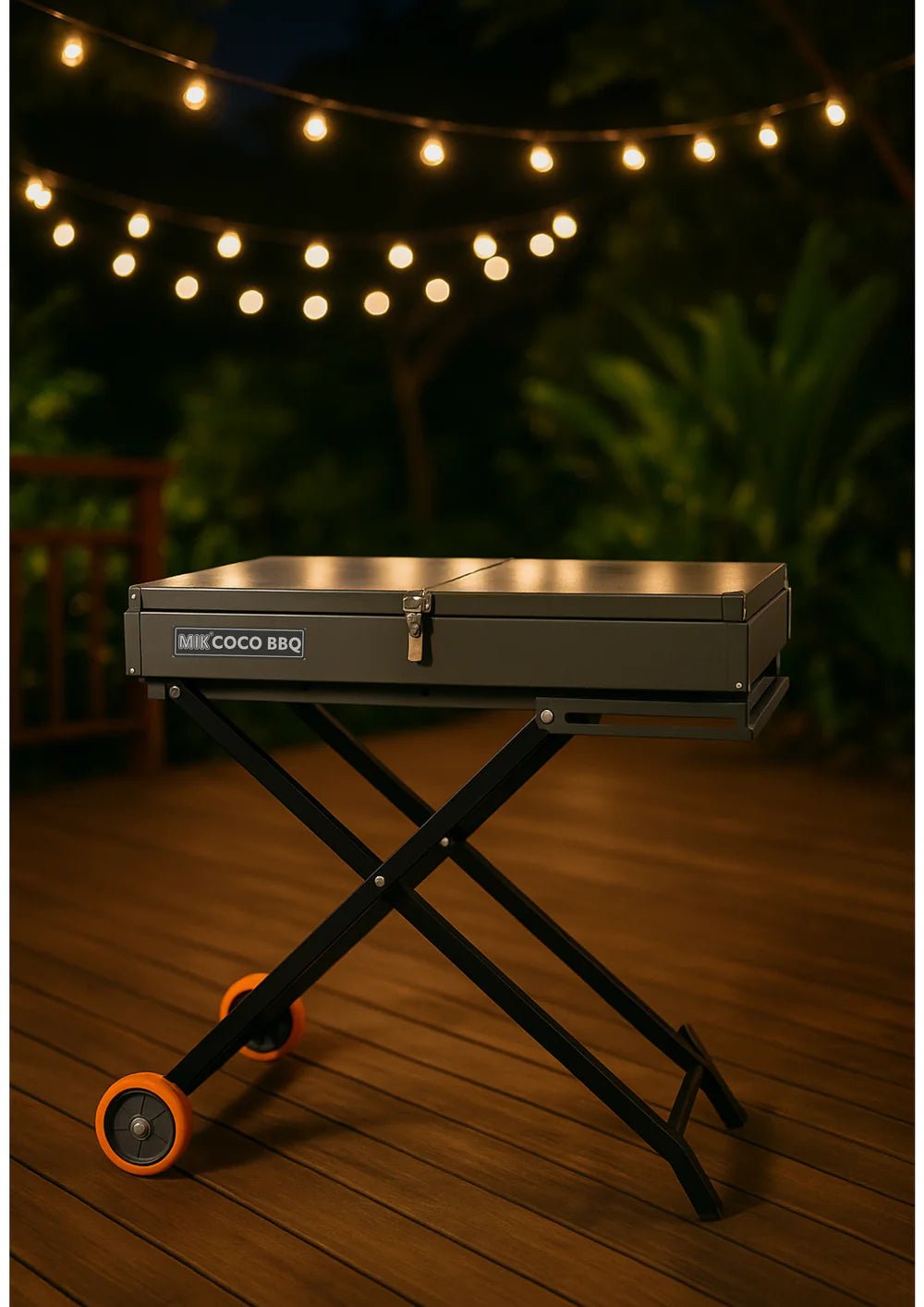 Mik Coco Portable Charcoal BBQ Grill with Wheels - MIK COCO