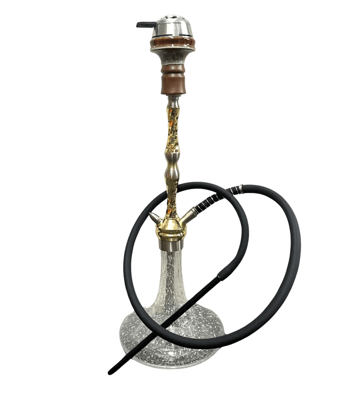 Mik Coco Traditional Gold Glass Shisha (63CM) - MIK COCO