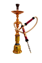 Traditional Gold Shisha Set Complete With Hose & Base (75CM) - MIK COCO