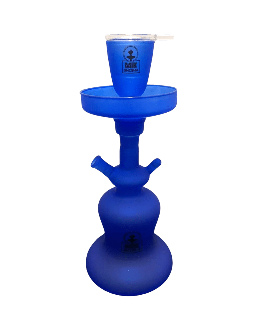 Mik Coco LED Blue Frosted Shisha + Case (36CM) - MIK COCO