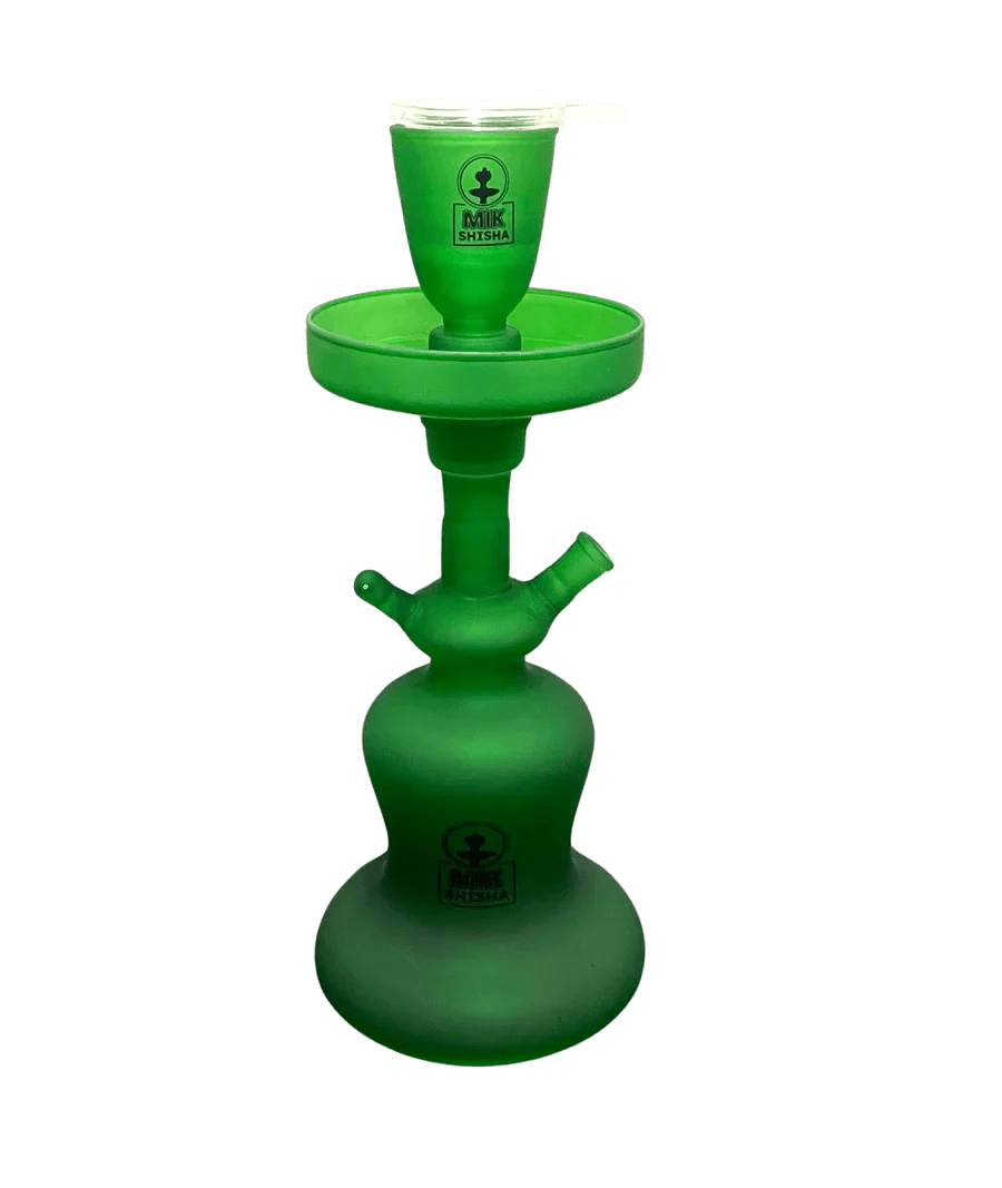 Mik Coco LED Green Frosted Shisha + Case (36CM) - MIK COCO
