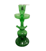 Mik Coco LED Green Glass Shisha + Case (36CM) - MIK COCO